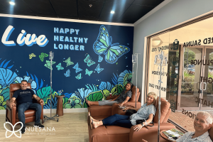 IV therapy and hydration treatment at a wellness clinic